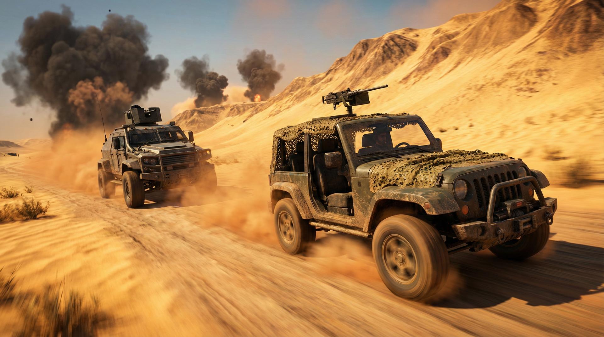 51绝地求生载具追逐视频